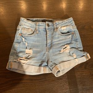 Aéropostale light wash denim shorts